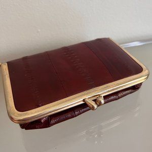 Vintage Eel skin makeup purse